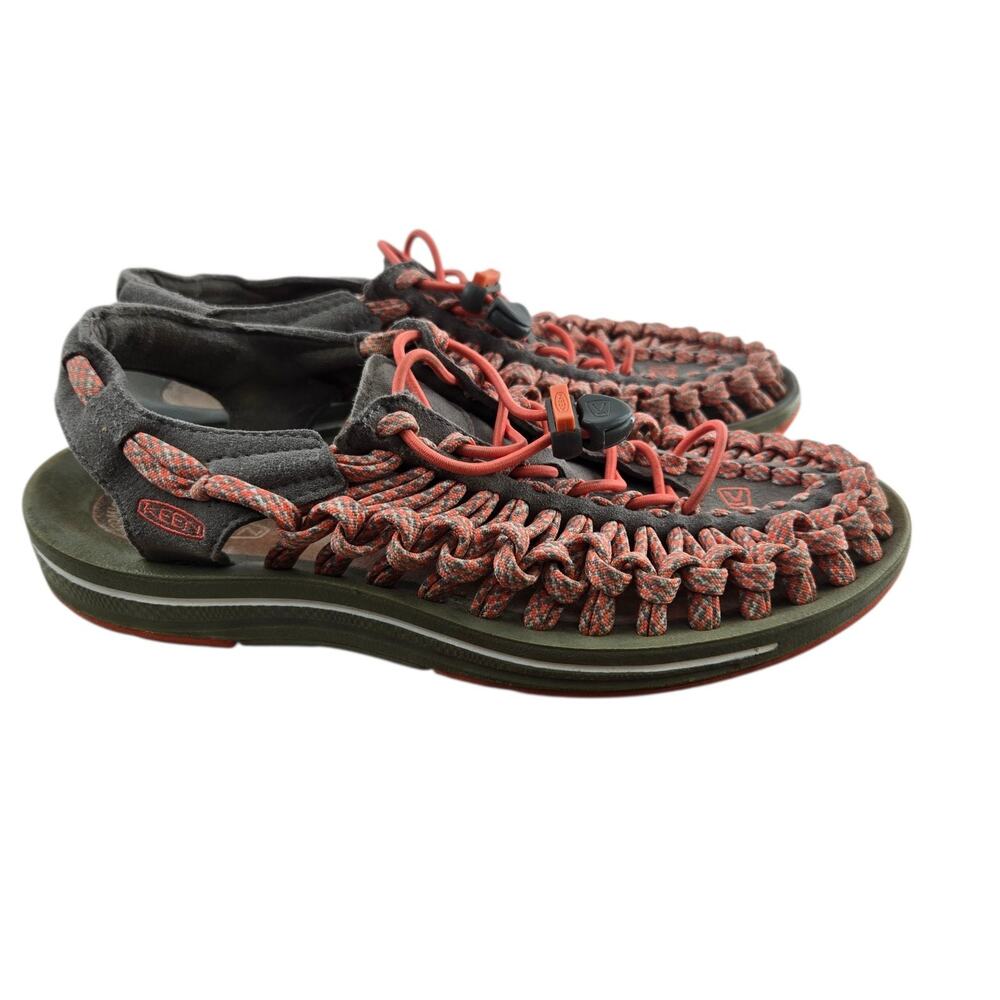 Keen Uneek Sandals Womens 7 Pink‎ Gray Slingback Gorpcore Hiking Travel Vacation